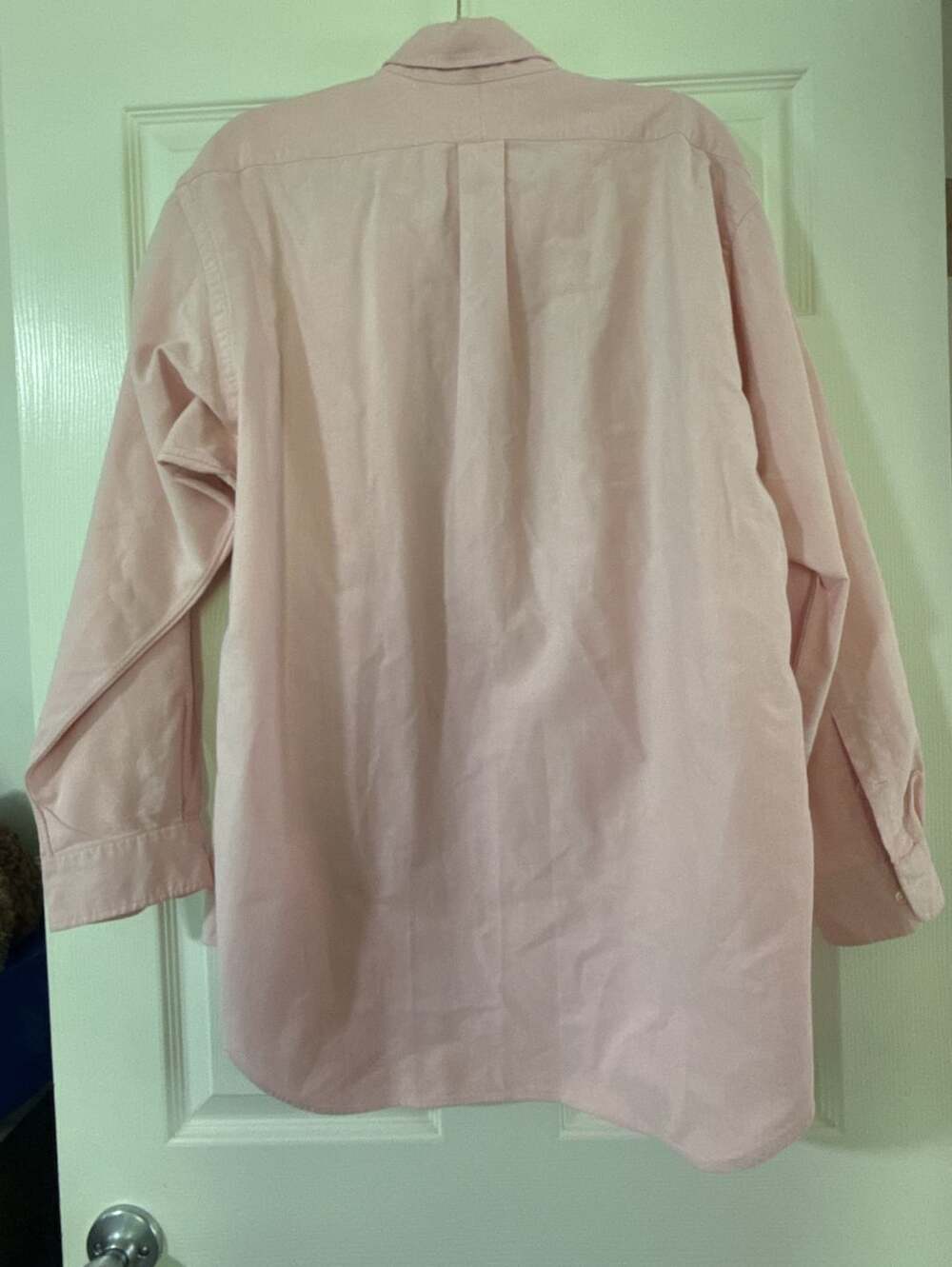 Ralph Lauren Big Shirt Size M Pink Button Down Oxford Long Sleeve - Picture 4 of 4